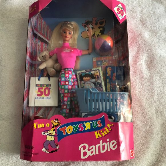 Vtg Toys R Us Barbie 50th Anniversary Doll 1997 Original Packaging Accessories - Picture 4 of 5